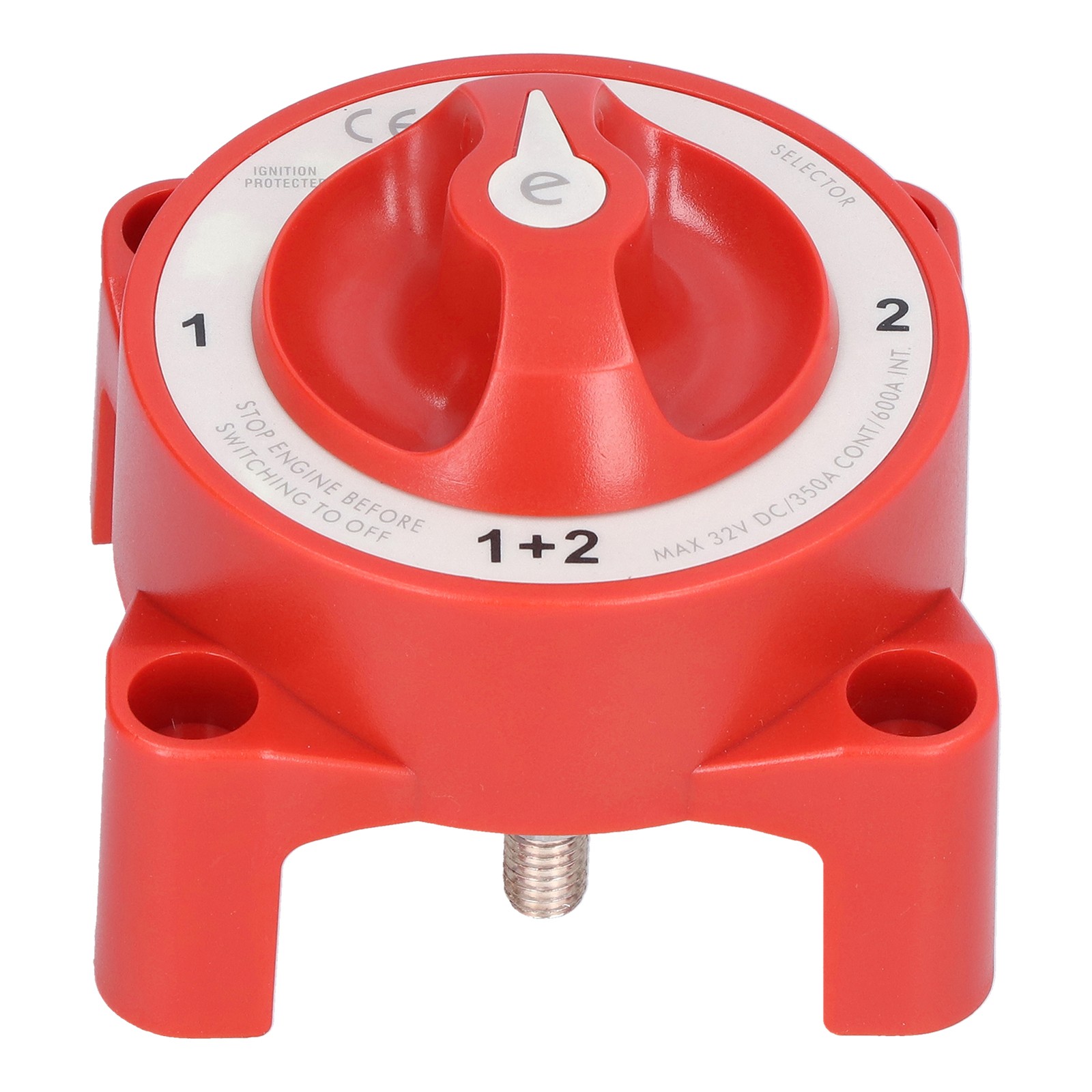 Battery Switch 4 Position 3/8in-16 Terminal IP66 Waterproof For Motorhomes 32V