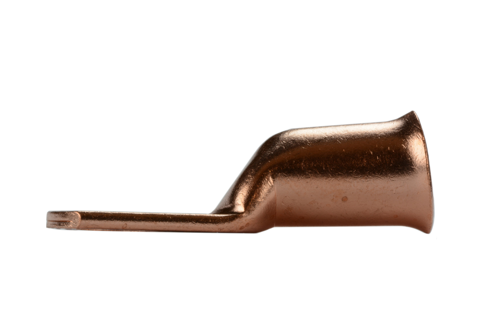 10 Lot 2/0 5/16″ Hole Ring Terminal Lug Bare Copper Uninsulated AWG Gauge