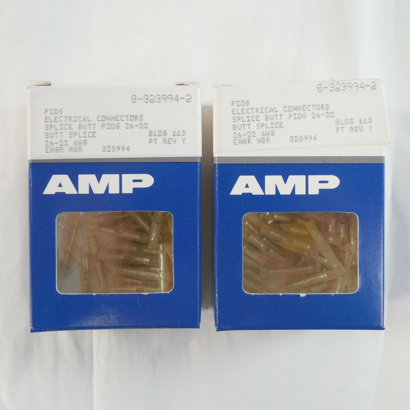 Lot of 100 AMP / TE / Tyco 8-323994-2 Splice Butt Connectors 26-22 AWG NEW