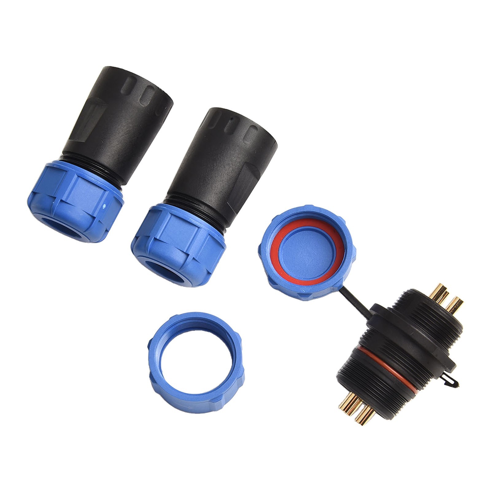 Waterproof Cable Connector Wire Connector 30A 3Pin AC 1500V Mount Pair