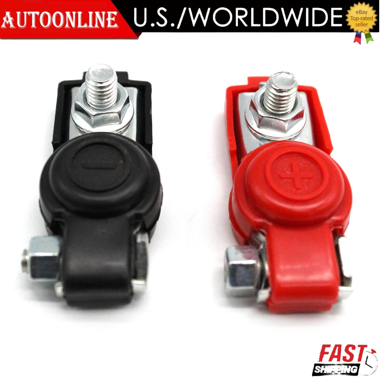 Battery Terminals Connectors Clamps Set For Caravan Car Van Motorhome 12V/24V