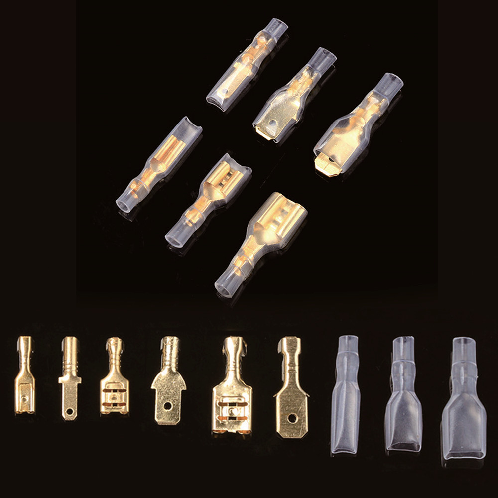 900pc Assortment Terminal Electrical Wire Crimp Connectors Male Female Spade Set