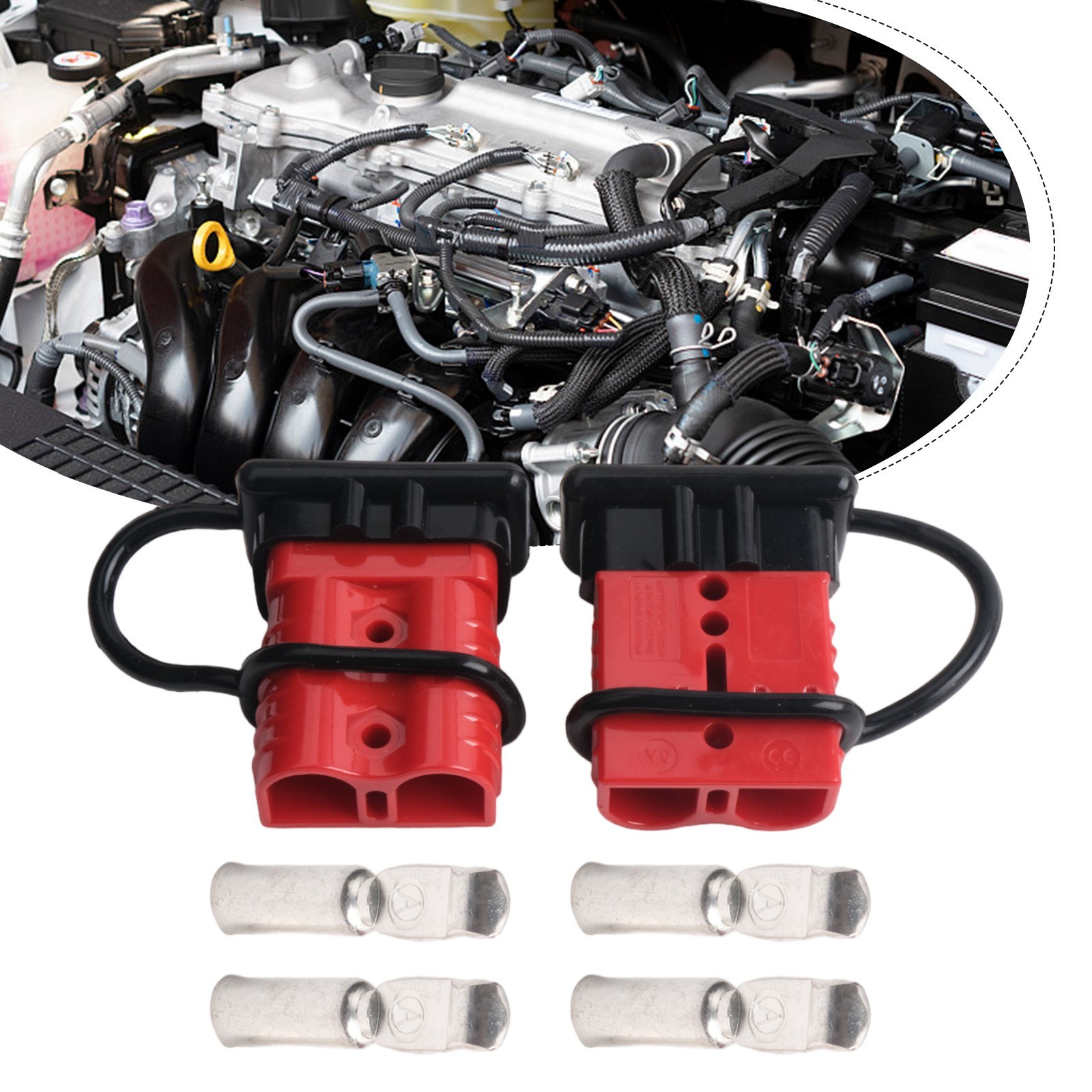 Heavy Duty 175A Battery Connectors with Quick Disconnect for Easy Installation