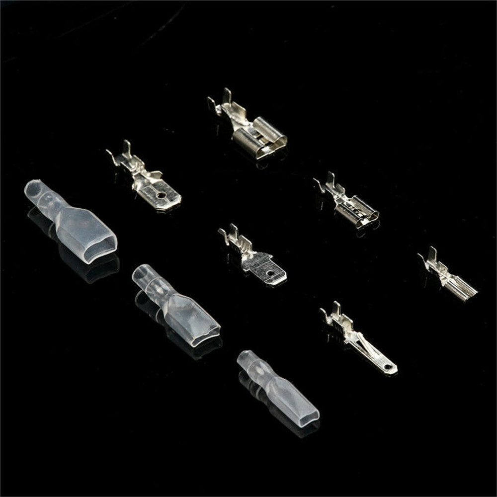 450PCS 2.8mm/4.8mm/6.3mm Female & Male Spade Connectors Wire Crimp Terminals