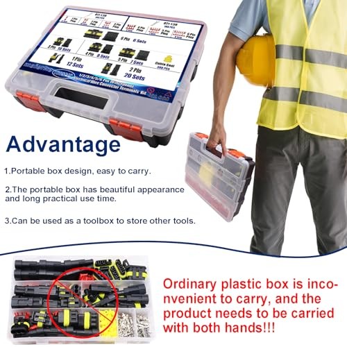 1008PCS 63 Sets Waterproof Automotive Electrical 1/2/3/4/5/6 Pin-1008pcs