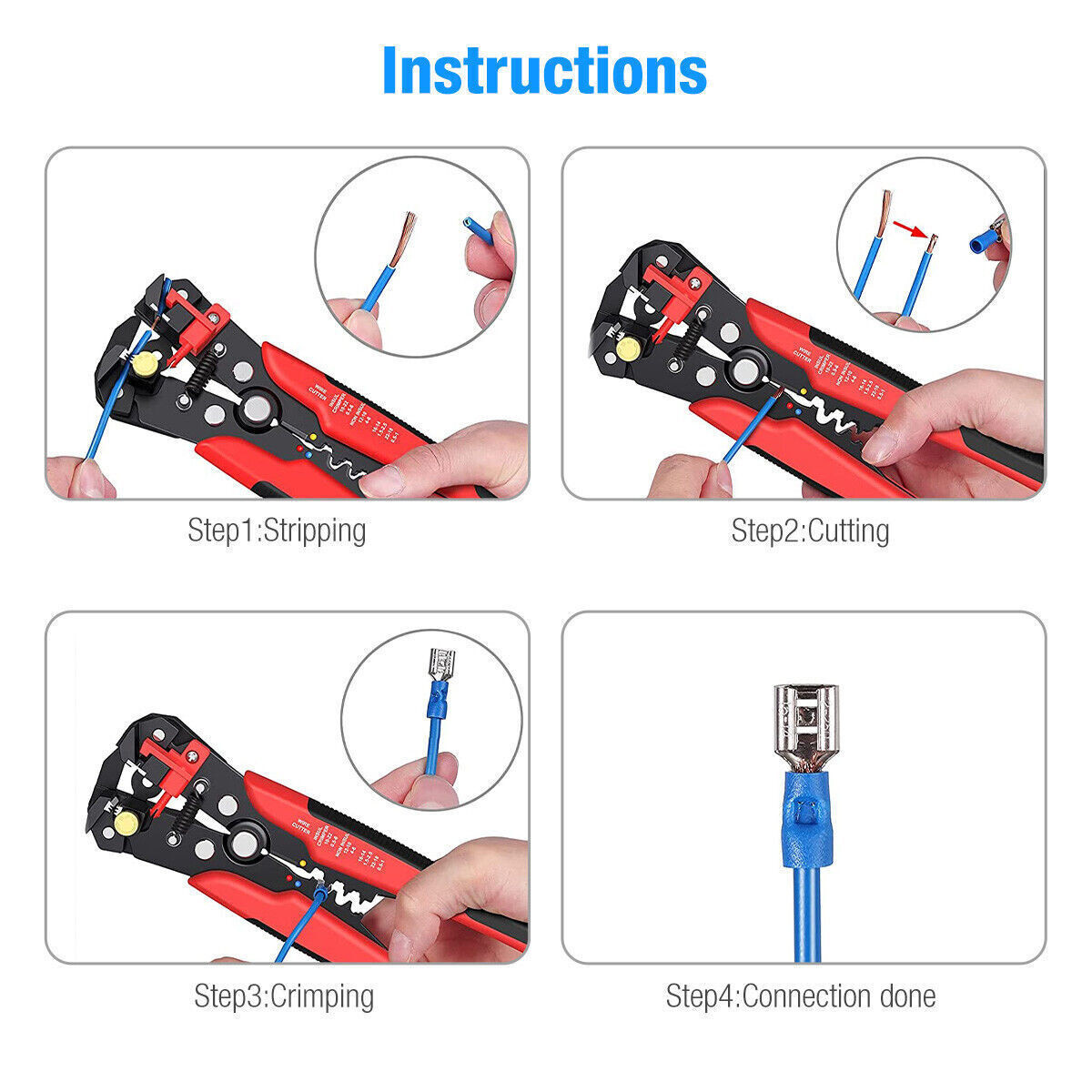 330pcs Assorted Crimp Spade Terminal Insulated Electrical Wire Connector Kit Set