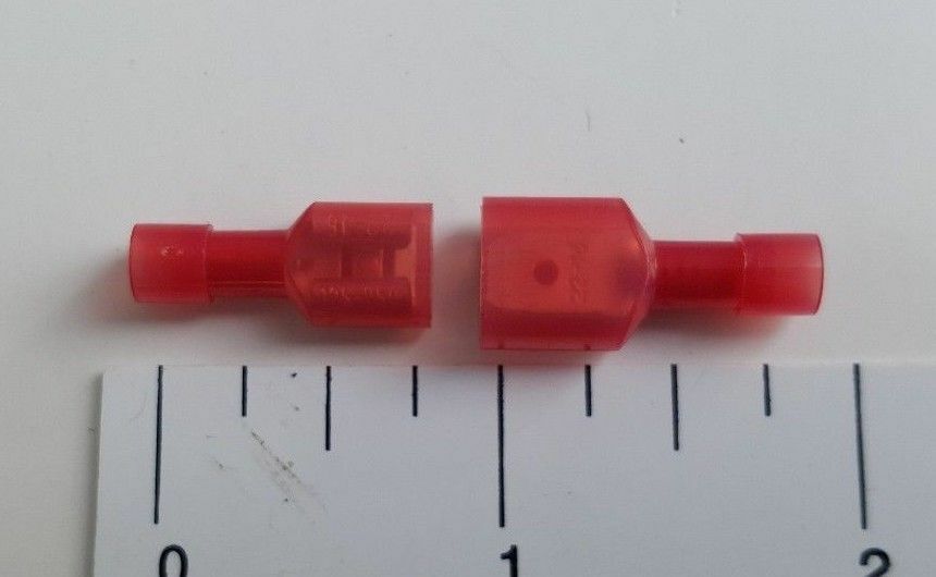 60 PCS MALE & FEMALE FULLY INSULATED QUICK DISCONNECTS WIRE CONNECTORS 22-10 GA.