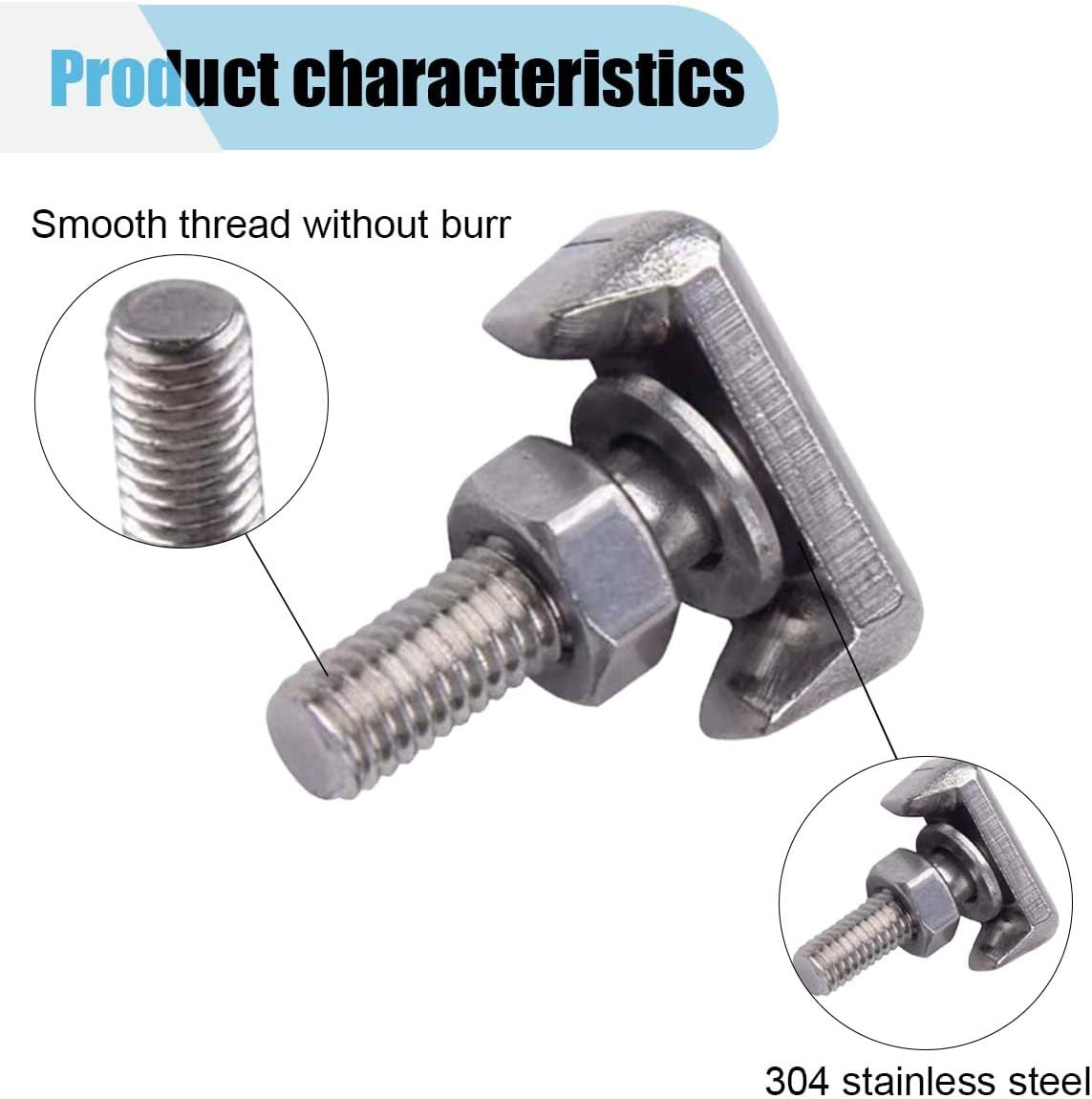 OEM Battery Terminal Bolts Kit – T-Shaped Battery Bolts with Cable Extender (4PC