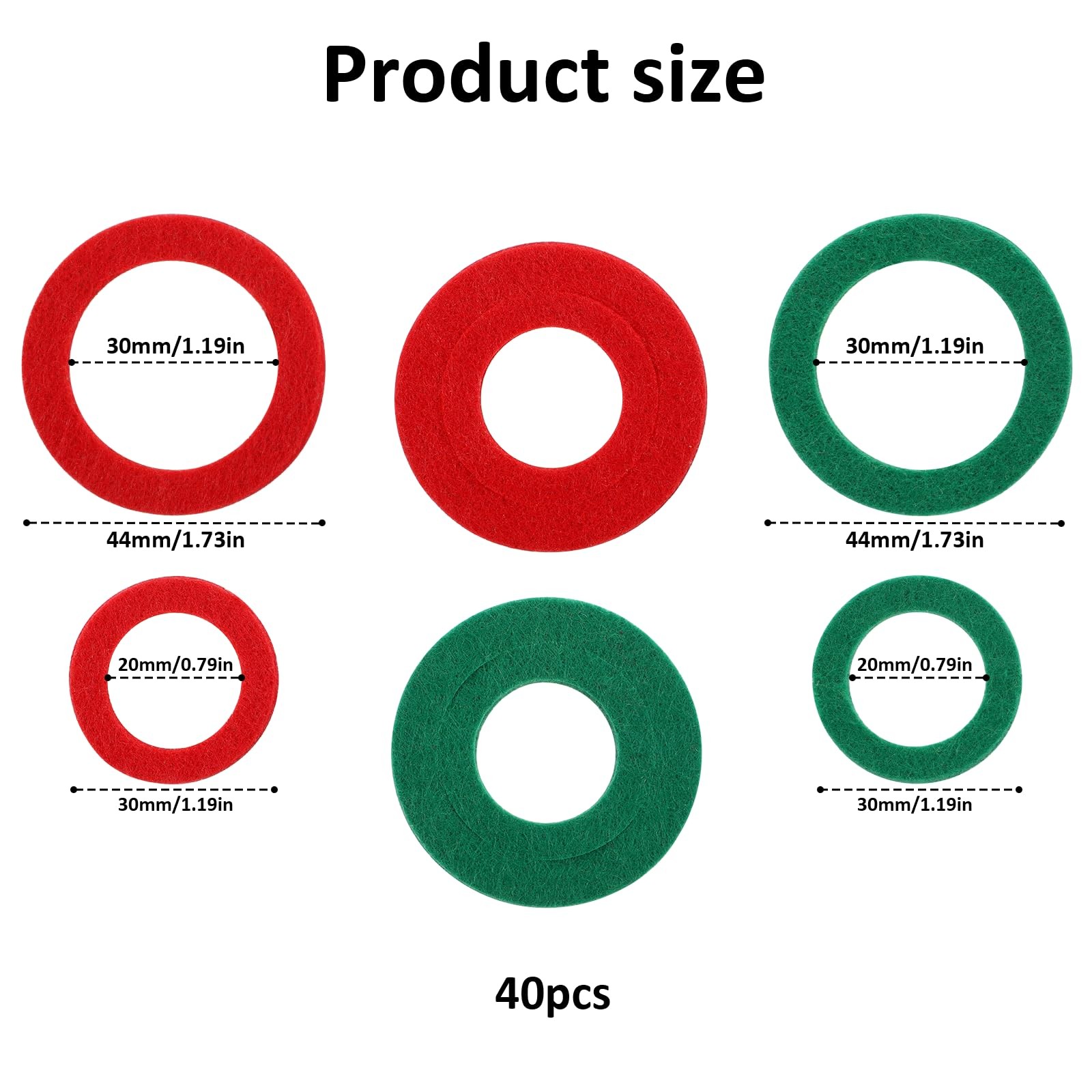 40 Pcs Car Battery Terminal Protector Anti Corrosion 43mm/1.69 inches