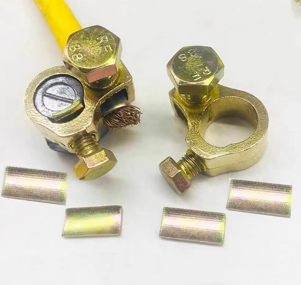 Battery Terminal Connector 1 Pair Pure Copper Heavy Duty Cable End