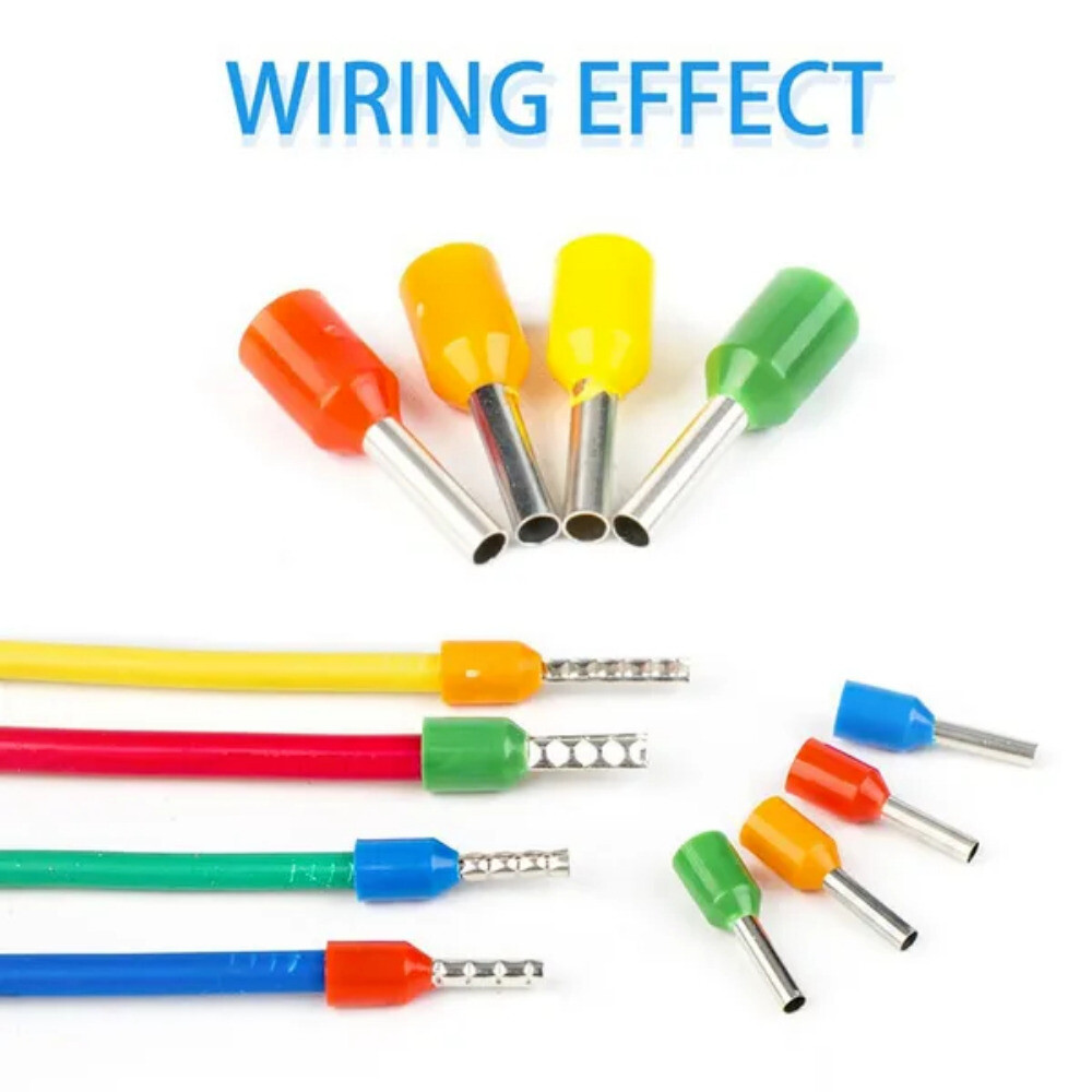 400/800PCS Insulated Crimp Cord Terminal Wire Ferrule Cable Terminals Connector