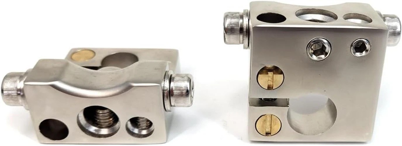Ultimate Battery Terminal v2 Set – Positive & Negative with Top Post Adapters