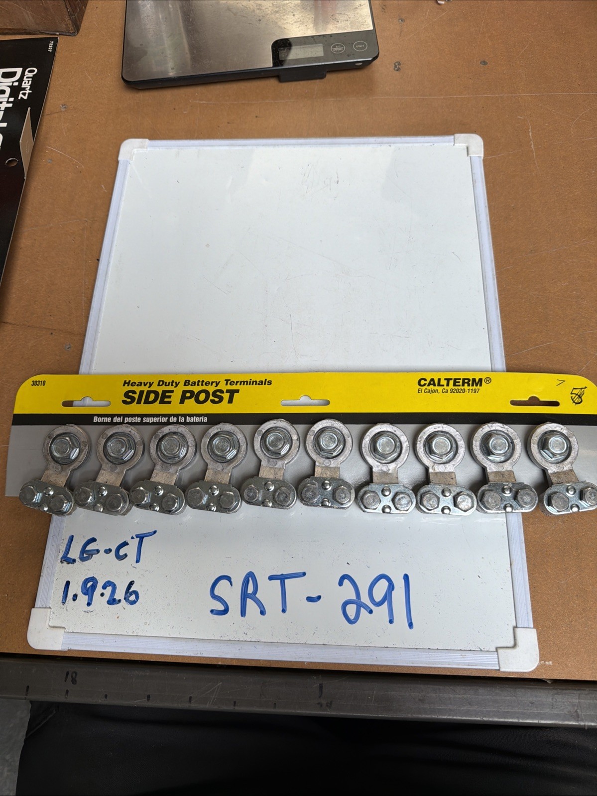 (10) Calterm Universal Top Post Battery 100% Solid lead terminals , NOS