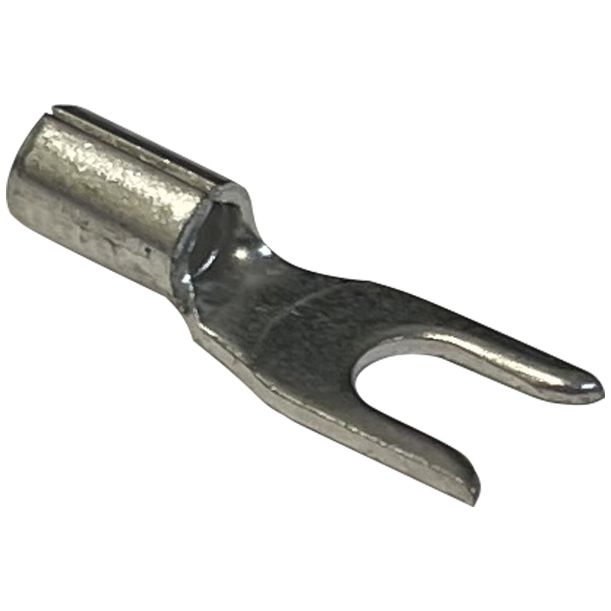 (100) Non-Insulated 16-14 AWG Spade Terminal #6 Fork Uninsulated Wire Connector