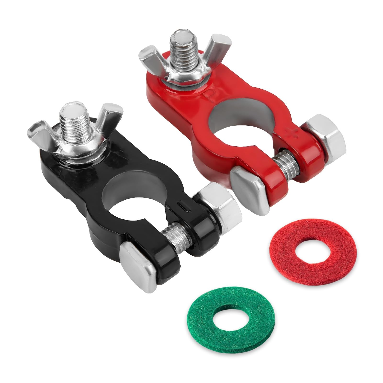 Top Post Battery Terminal Connectors Negative and Positive Battery Cable Adapter