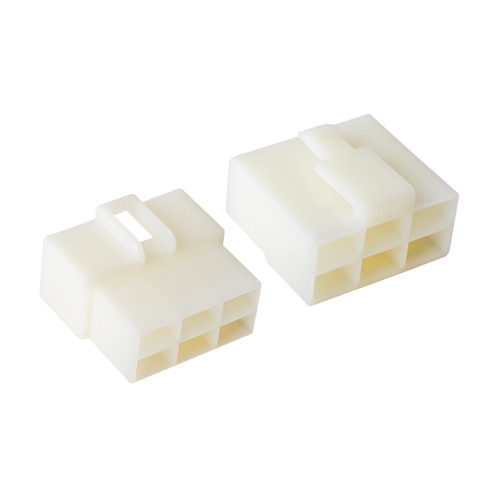 1-20 Set 6 Pin Socket Plug Male Female Brass 6.3mm Spade Terminal Wire Connector