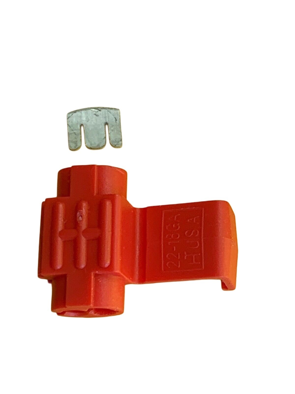 U.S.A Red Solderless Wire Quick Splice Connector – 18-22 Gauge – 100 Pack