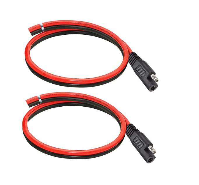 16AWG SAE Connector,SAE Extension Cable,Solar Panel Plug with 1FT Quick Connecto