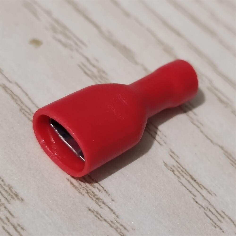 150pcs 0.25″ Female Quick Disconnect Spade Terminals Fully Insulated Connectors