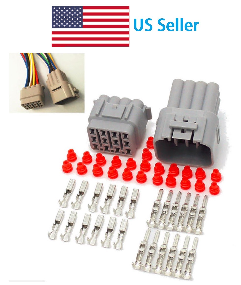 1 Set Car Part 12 Pin Way Sealed Waterproof Electrical Wire Auto Connector Plug