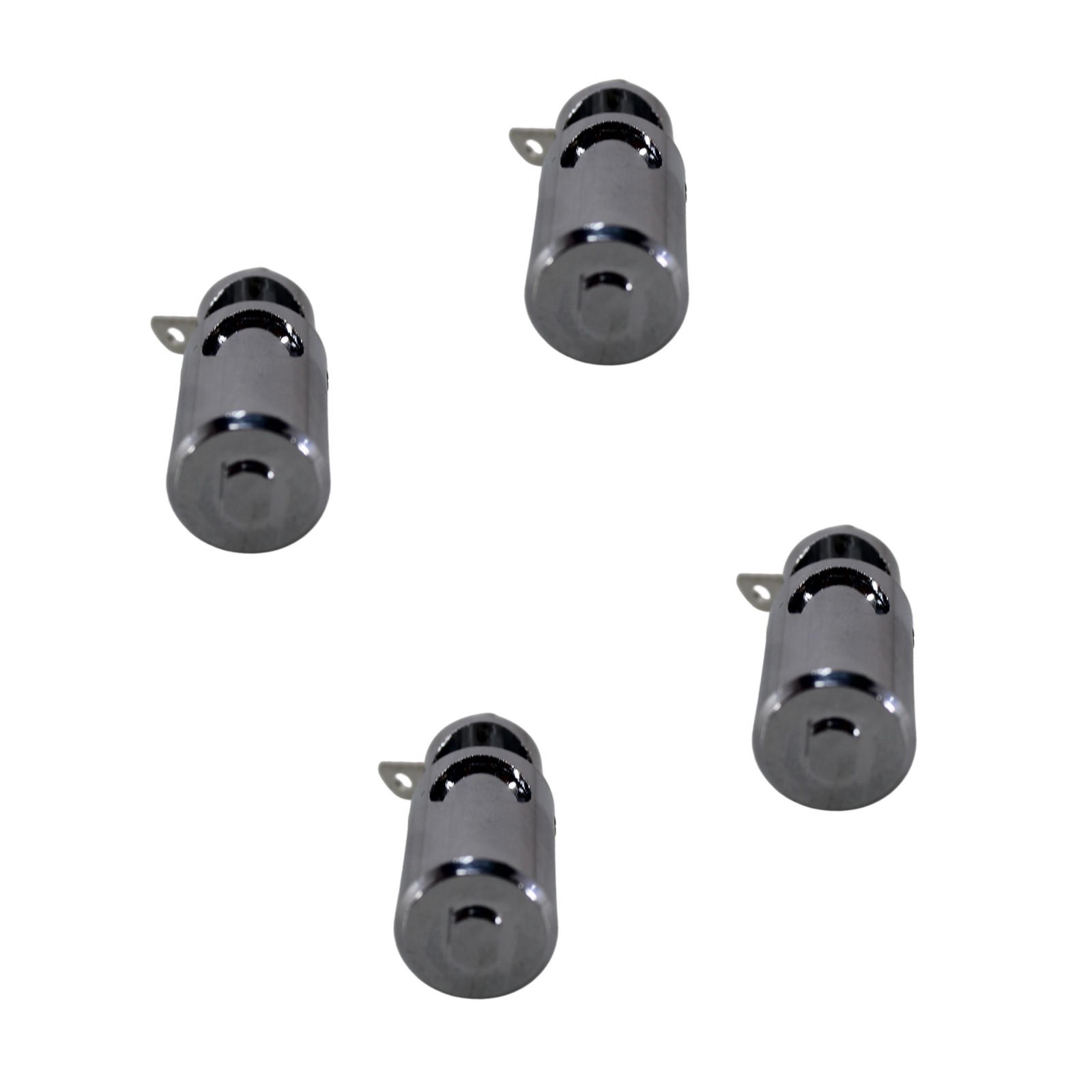 Big Jeff Audio 2 Pairs of 4 Gauge Brass/Nickel Plated Push Terminals