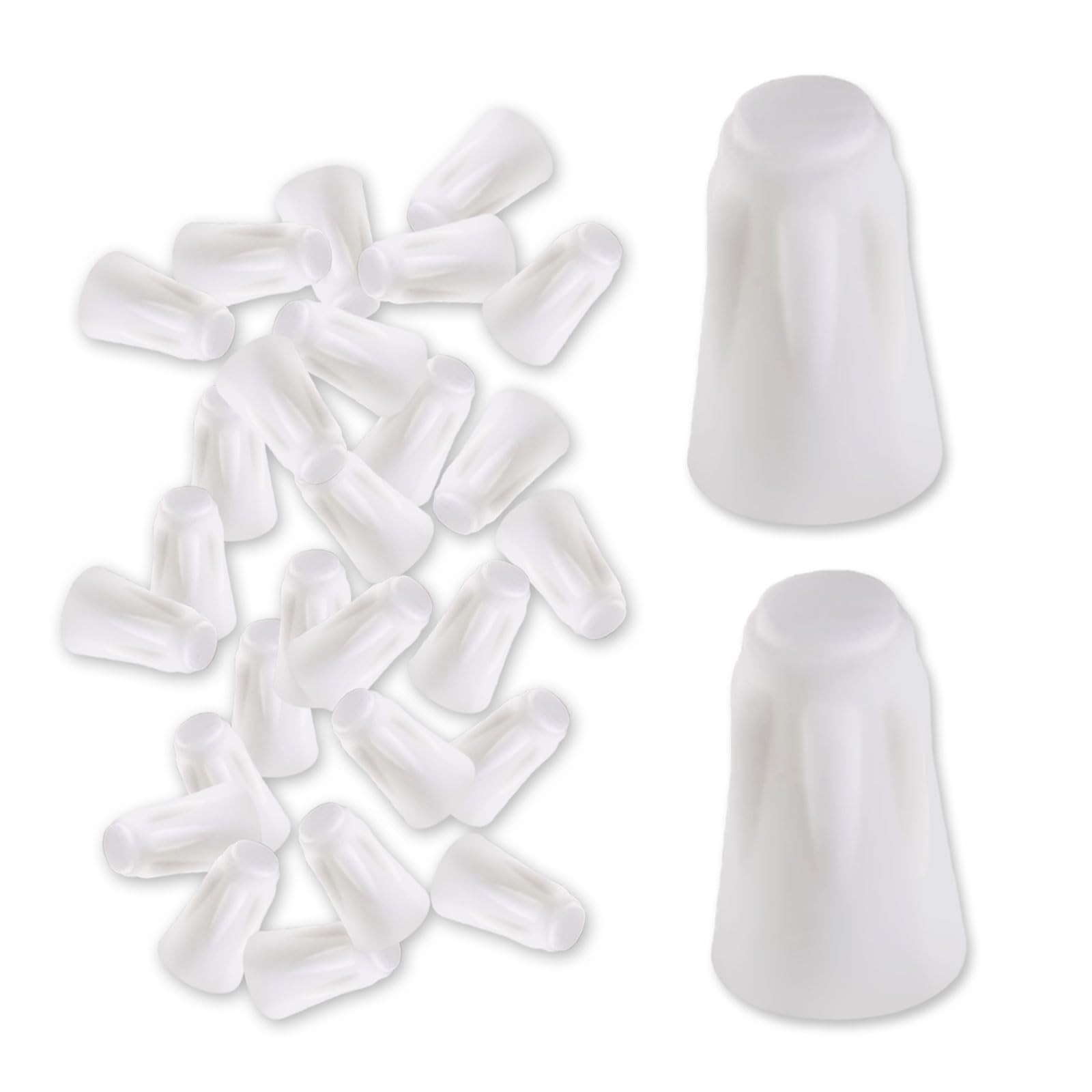 NIIIYTYB 36Pcs Ceramic Wire Nuts High Temperature Porcelain Connectors white