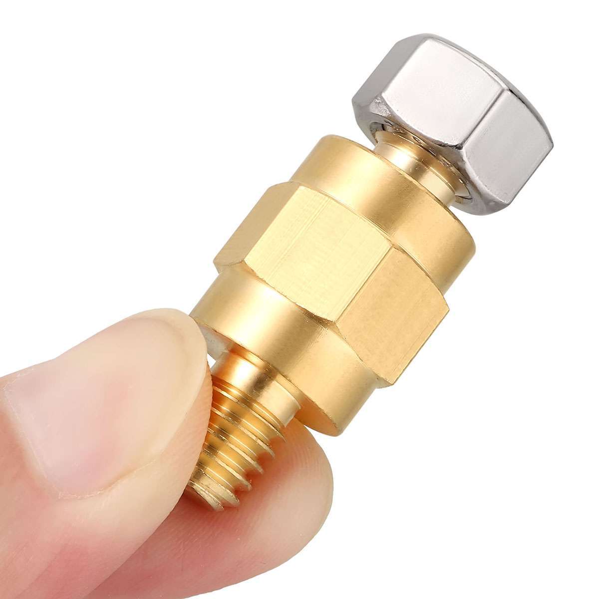 1 Pair 3/8″-16 Brass Side Post Battery Terminal Bolt Standard Extender Stud