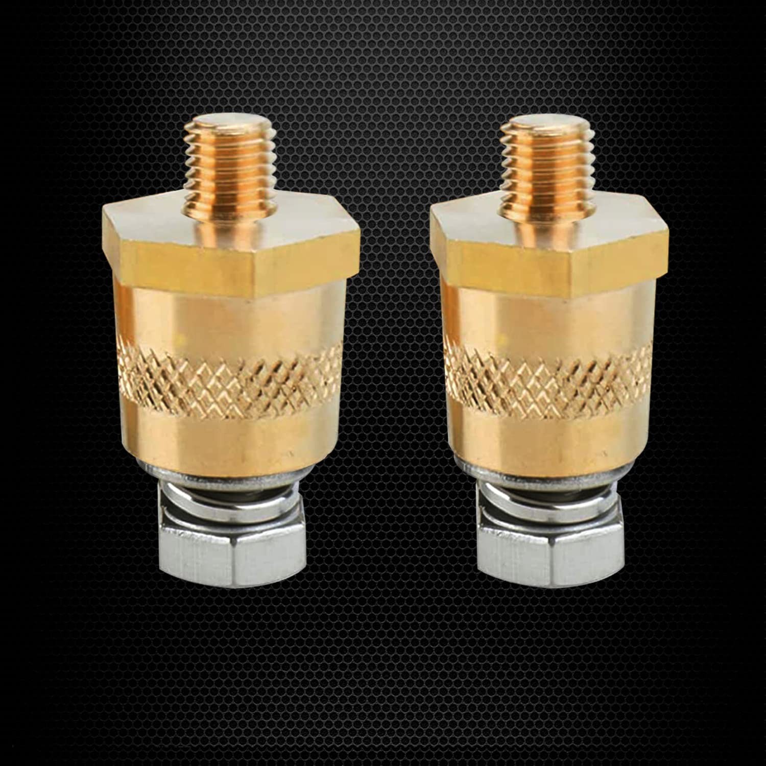 Ampper M8 Thread Male Brass Battery Terminal Charging Posts, M8 Battery Post Ada