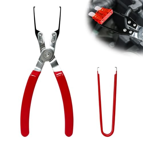 2 PCS Relay Puller Pliers, Vehicle Relay & Fuse Puller Battery Terminal Wiper