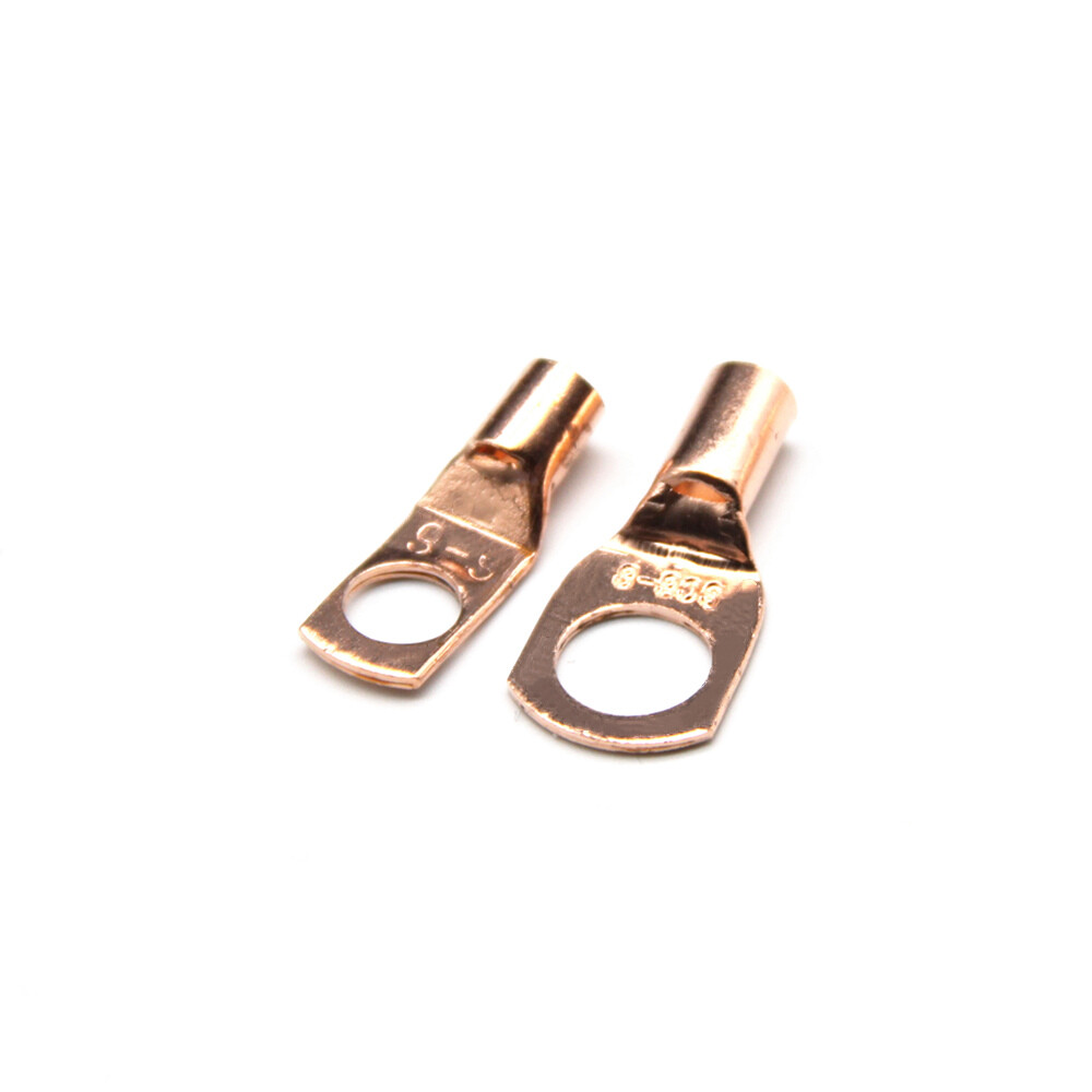 140PCS Wire Ring Copper Terminal Lug SC Battery Welding Bare Connectors Set Kit