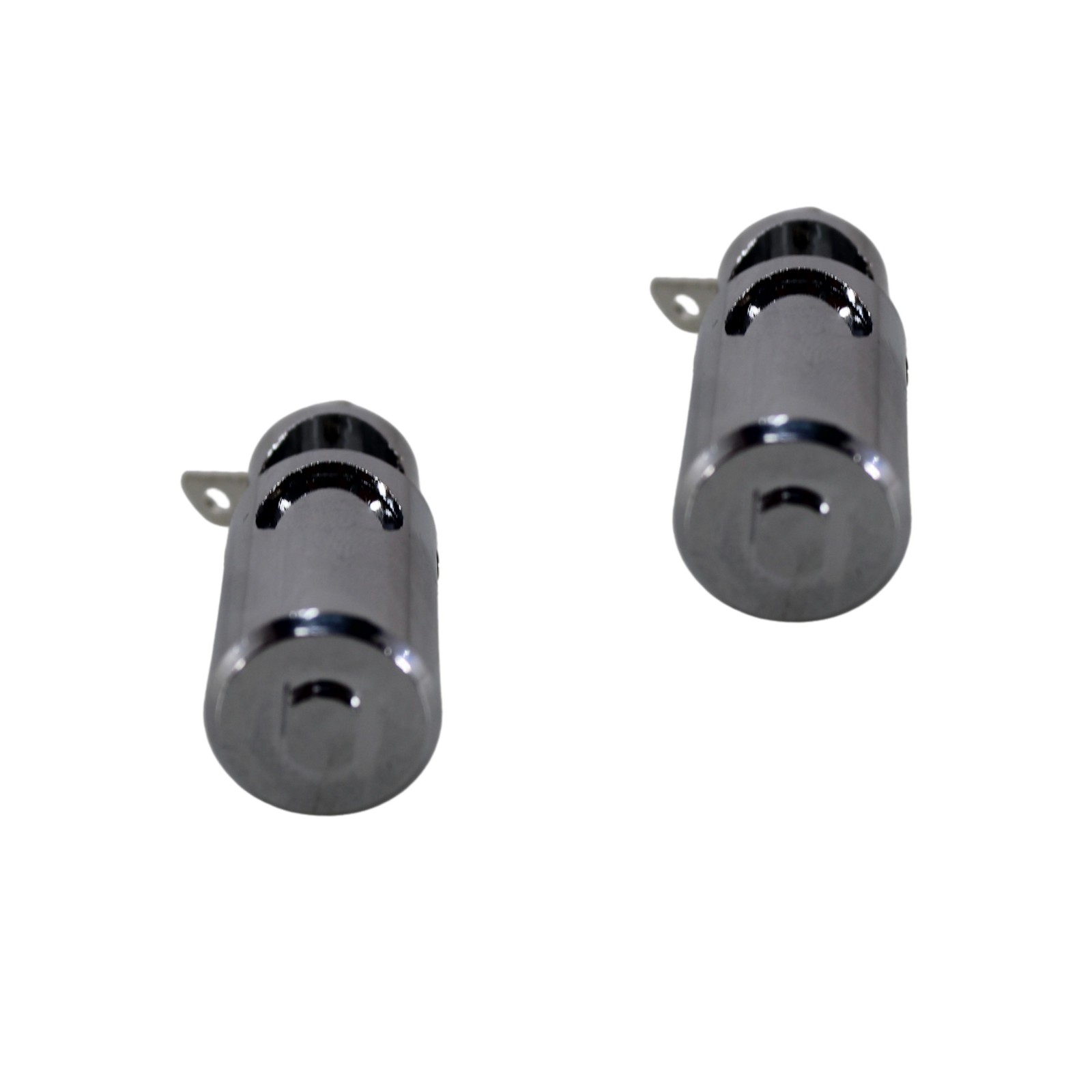 Big Jeff Audio Pair of 4 Gauge Brass/Nickel Plated Push Terminals