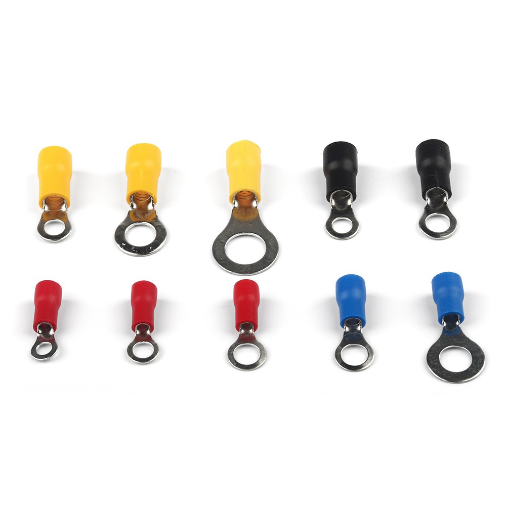 Insulated Electrical Wire Splice Terminal Spade/Crimp/O Ring Connector Kit USA