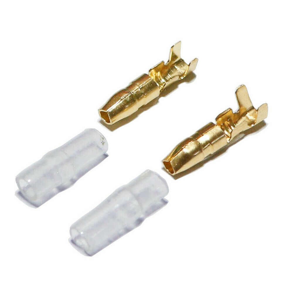 60PCS Male Female Motorcycle Brass Double Bullet Connectors Wire Terminals 4mm