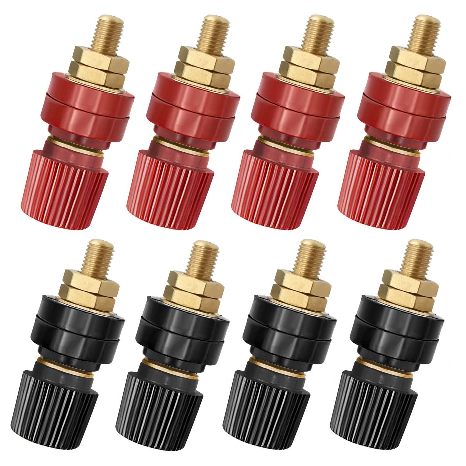 8 PCS 8mm 5/16 Inch Remote Battery Terminals Power Junction Post Connector Kit