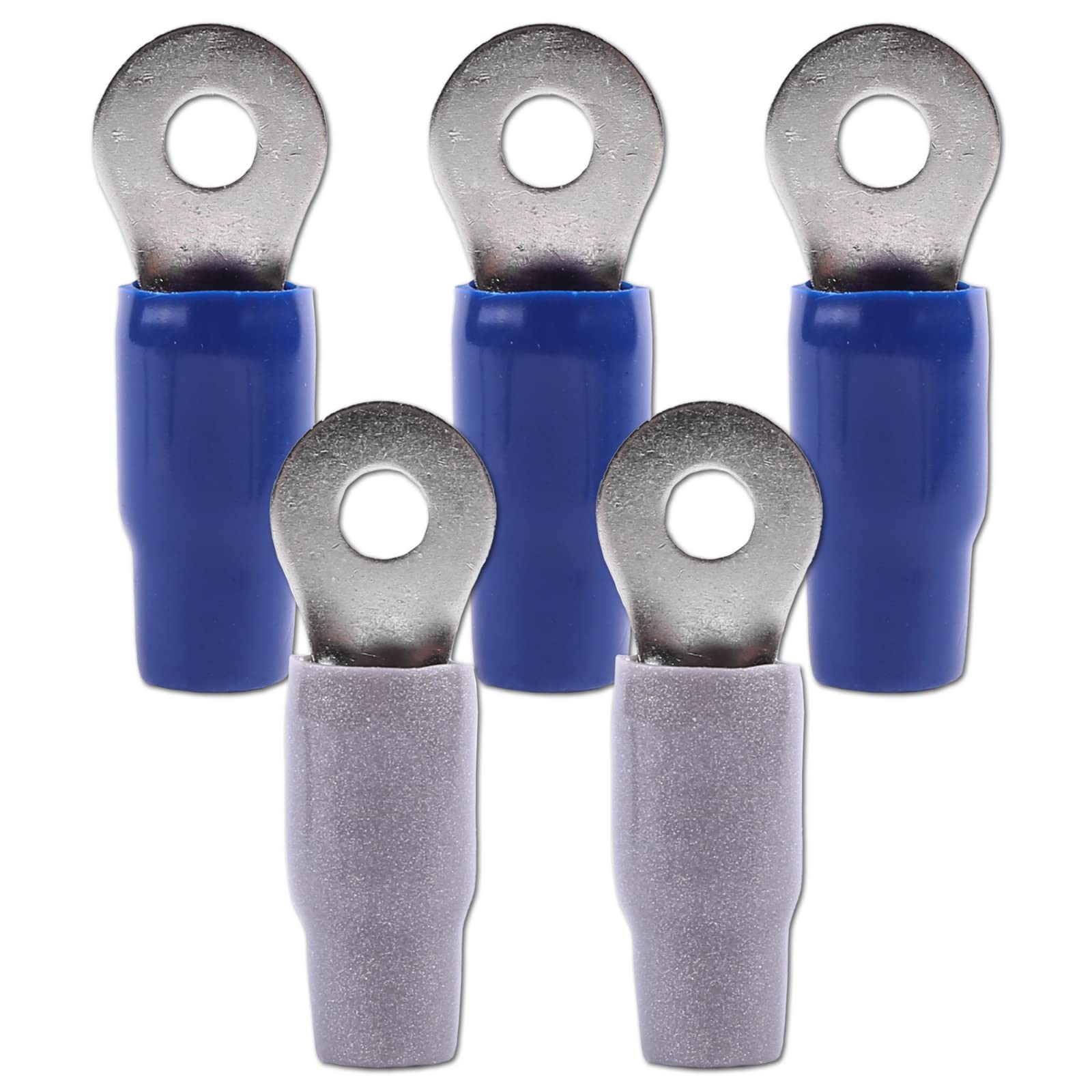 Skar Audio 1/0 Gauge (5/16″) Nickel Plated Premium (5 Pack), Blue