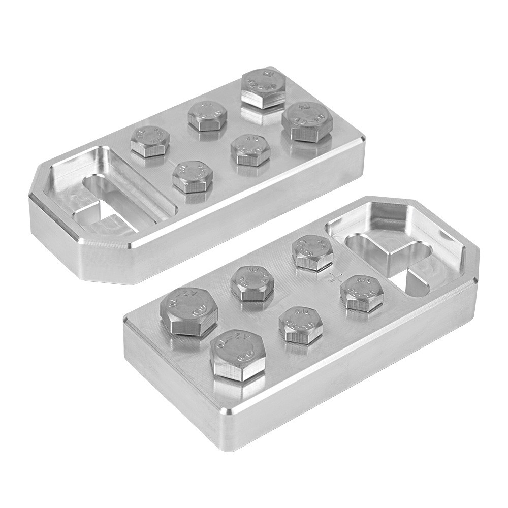 6 Spot Battery Terminal Lug Style Bolt Down Post Electrical Aluminum Grade Pair
