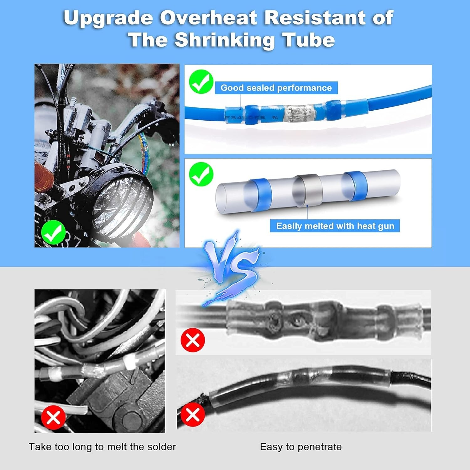 IATF16949 Certified 200PCS Butt Connectors – Waterproof & Time-Saving Solution