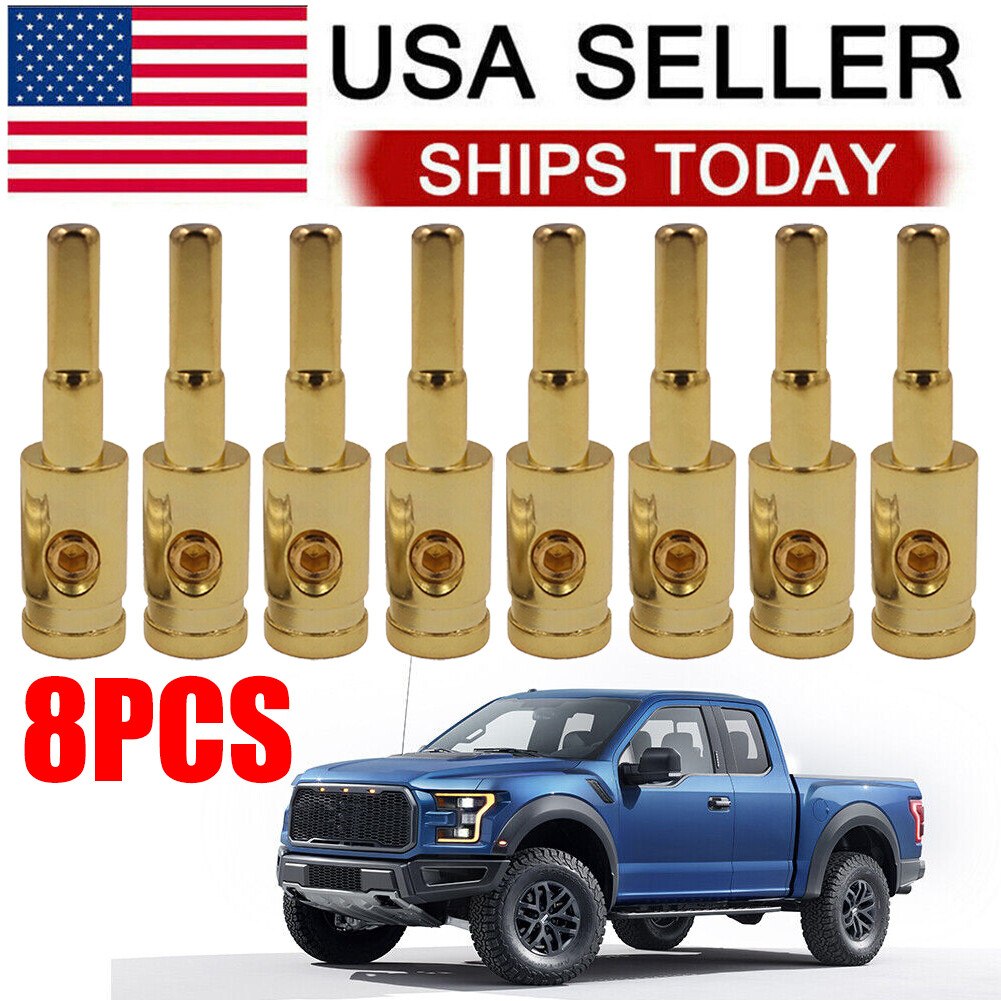 Car Audio AMP Terminal 8 Gauge To 10 Gauge Input Pin Power Wire Reducer 8 PCS