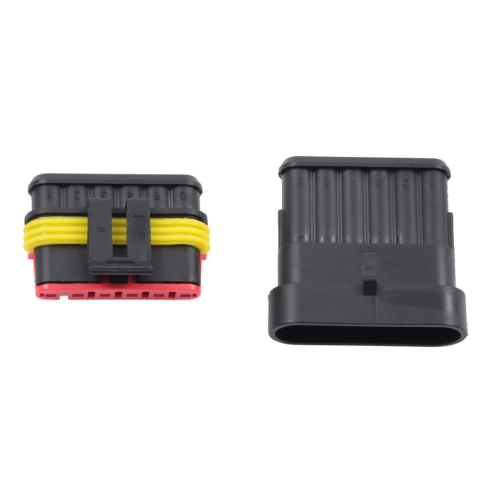 800Pack 50Sets Waterproof Auto Wire Connectors 1-6Pin with Ratchet Crimping Tool