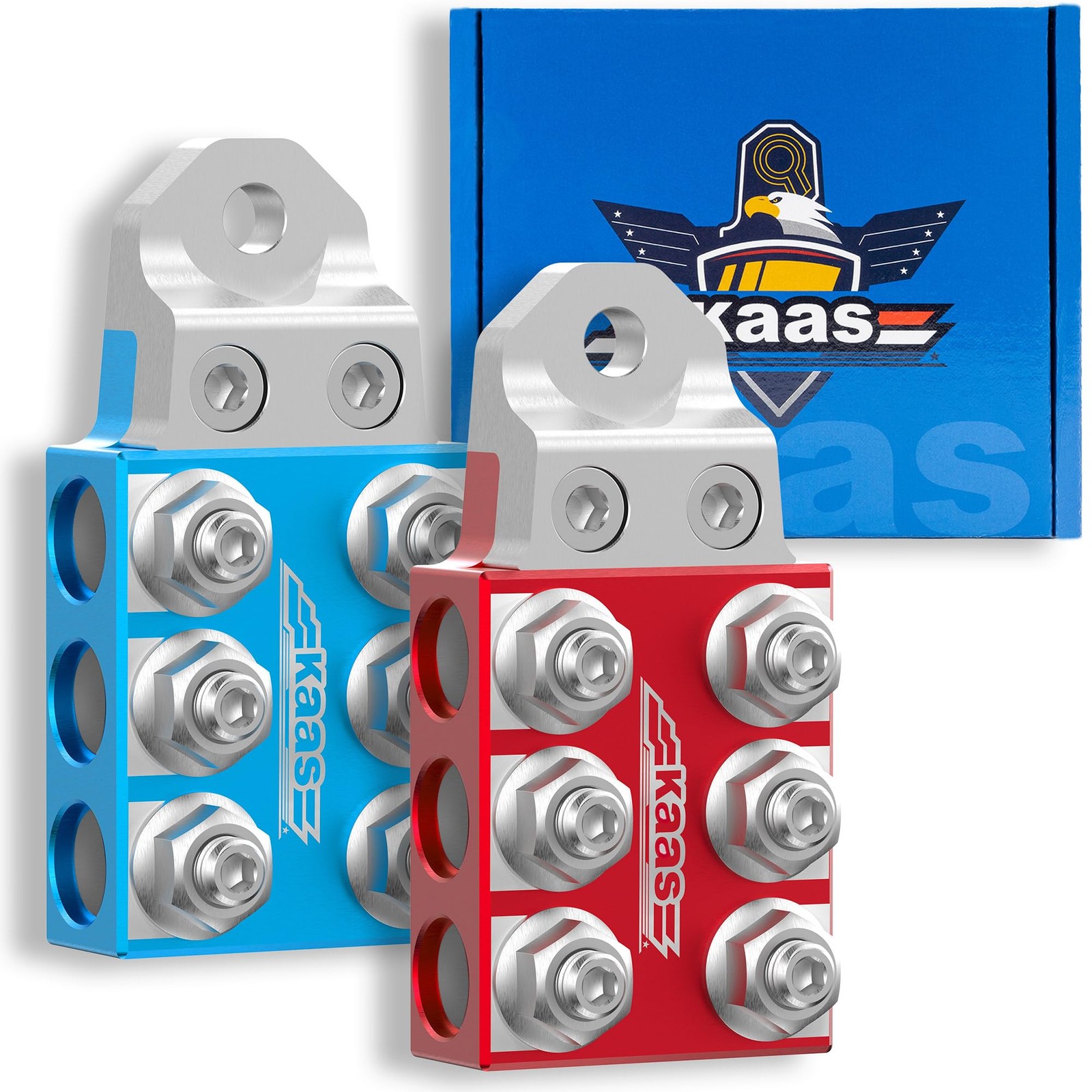 Kaas Modular Heavy-Duty Battery Terminal 8AWG to 4/0 AWG for Bolt Down