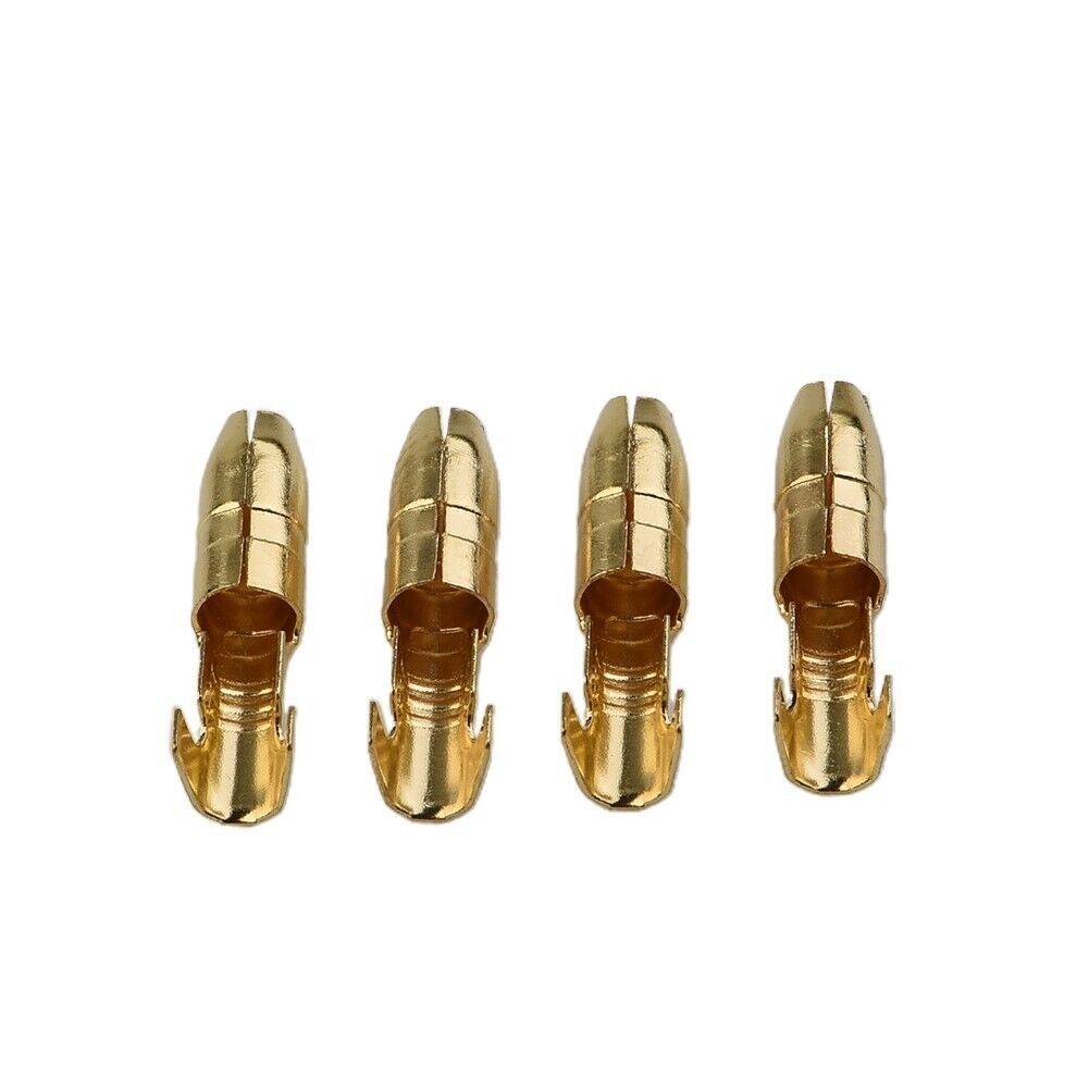 Socket Brass Bullet Terminals Replacement Parts 50 sets (200pcs) Female Durable