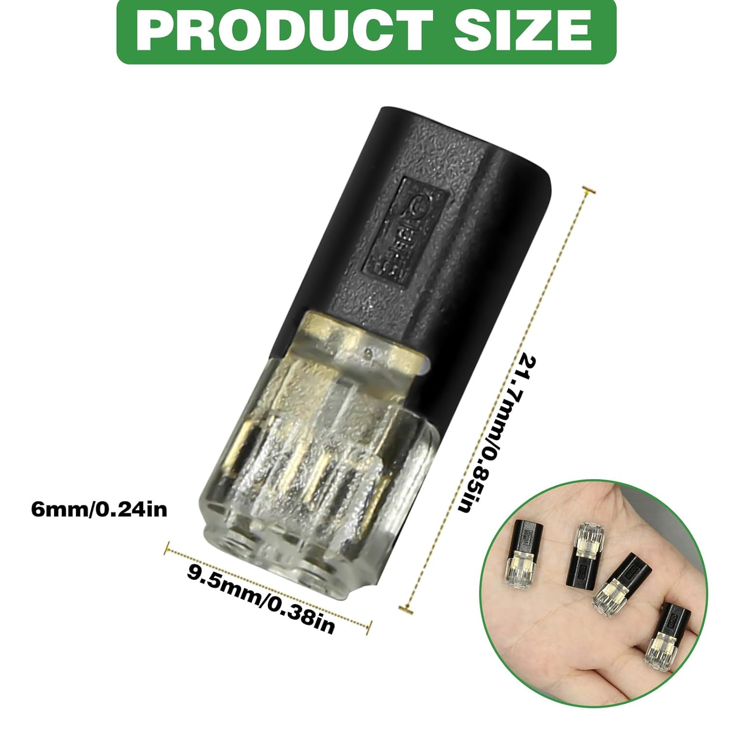 Wire Connectors,Solderless Low Voltage 2 Pin Quick Splice Wire Connectors-50 Pcs