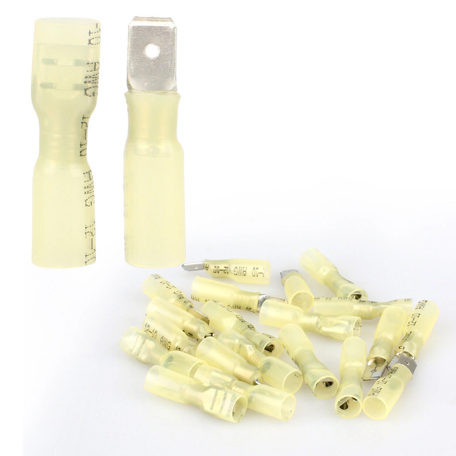 220pcs Heat Shrink Butt Wire Connectors Waterproof Crimp Splice Terminal Kit
