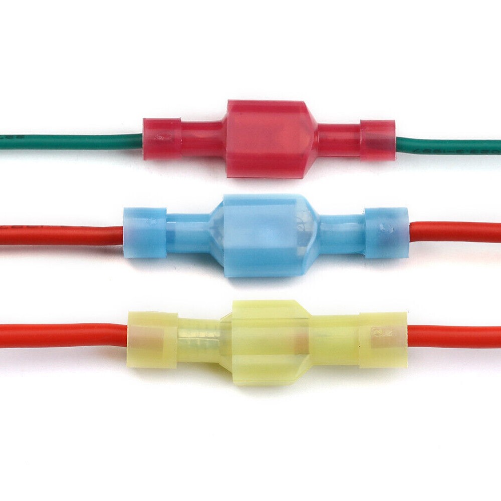 100/300pcs Quick Disconnect Spade F&M Wire Terminals Heat Shrink Marine Grade