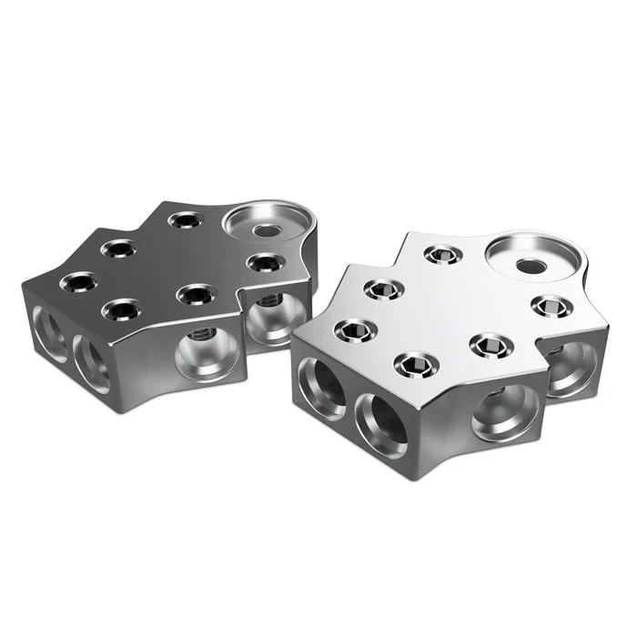 XS Power 6 Spot Set Screw Battery Terminals TB-606v2 (PAIR) Car Audio