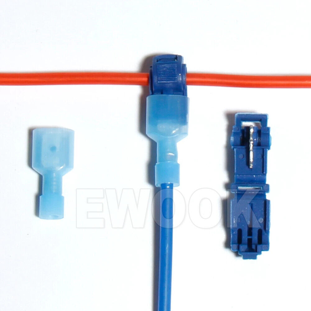 60x Terminals Crimp Connectors Quick Splice Lock Wire T Tap Scotchlock Cable