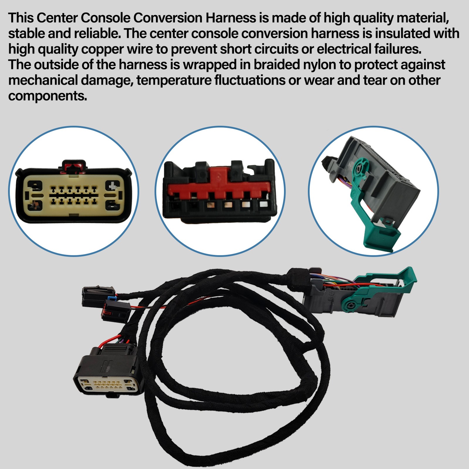 New 16-PIN Jump Seat to Full Center Console Conversion Harness Fit for Chevrolet