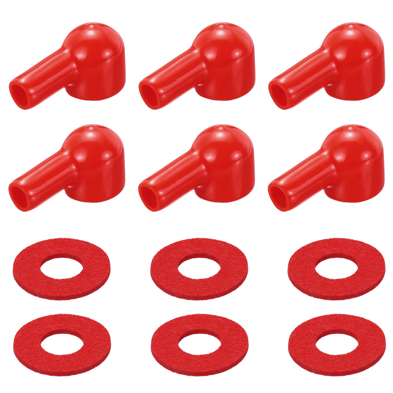 Battery Terminal Cover, 6 Pcs Battery Terminal Red L10-20-44mm