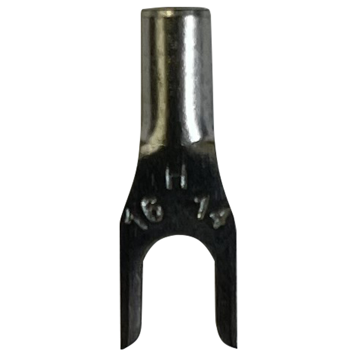 (100) Non-Insulated 16-14 AWG Spade Terminal #6 Fork Uninsulated Wire Connector