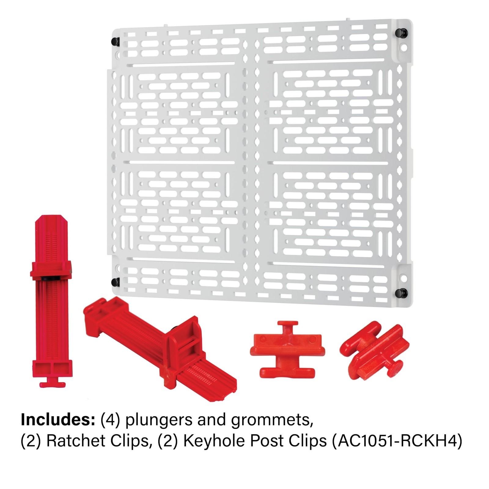 OnQ Universal Mounting Plate 10 Inch 2 Ratchet Clamps White AC1040F